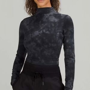 lululemon athletica Black Tie-Dye Long Sleeve Top